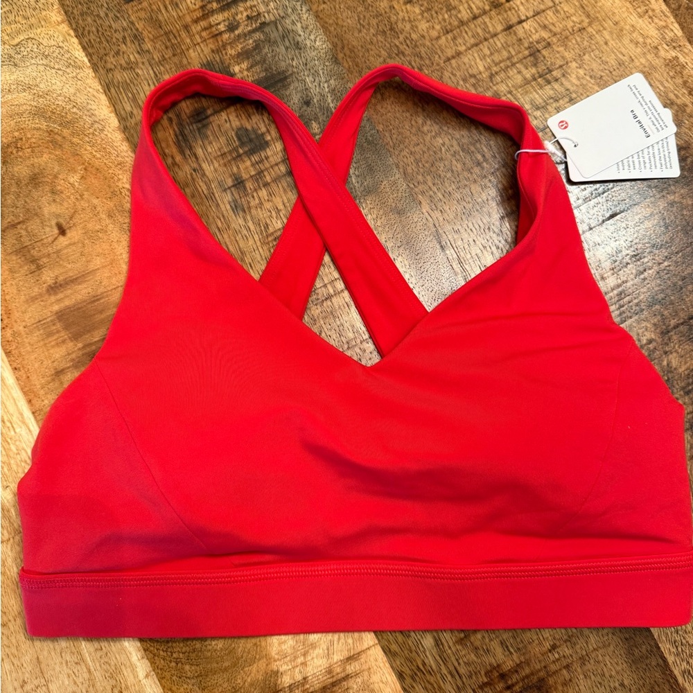 Lululemon Envital Bra NWT in shade GRRD (grenadine red)